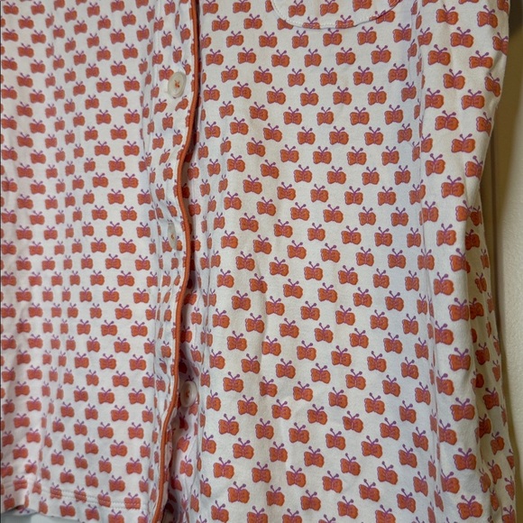 Roller Rabbit Butterfly Pajama Top Medium - Picture 4 of 5